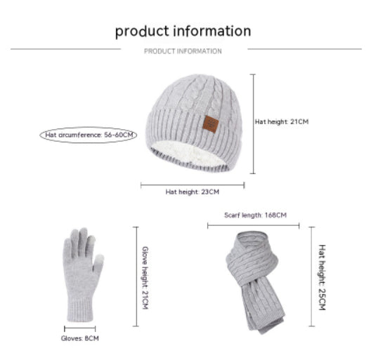 Alpaca Winter Set [Beanie + Gloves + Scarf]