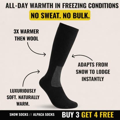 Alpaca Ski Socks - Over The Calf