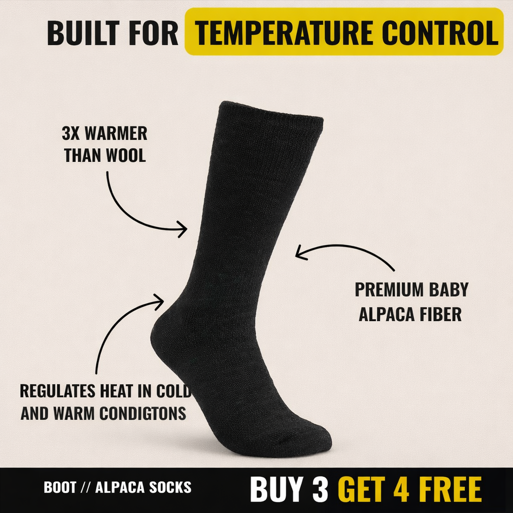 Alpaca Boot Socks - Heavy Duty