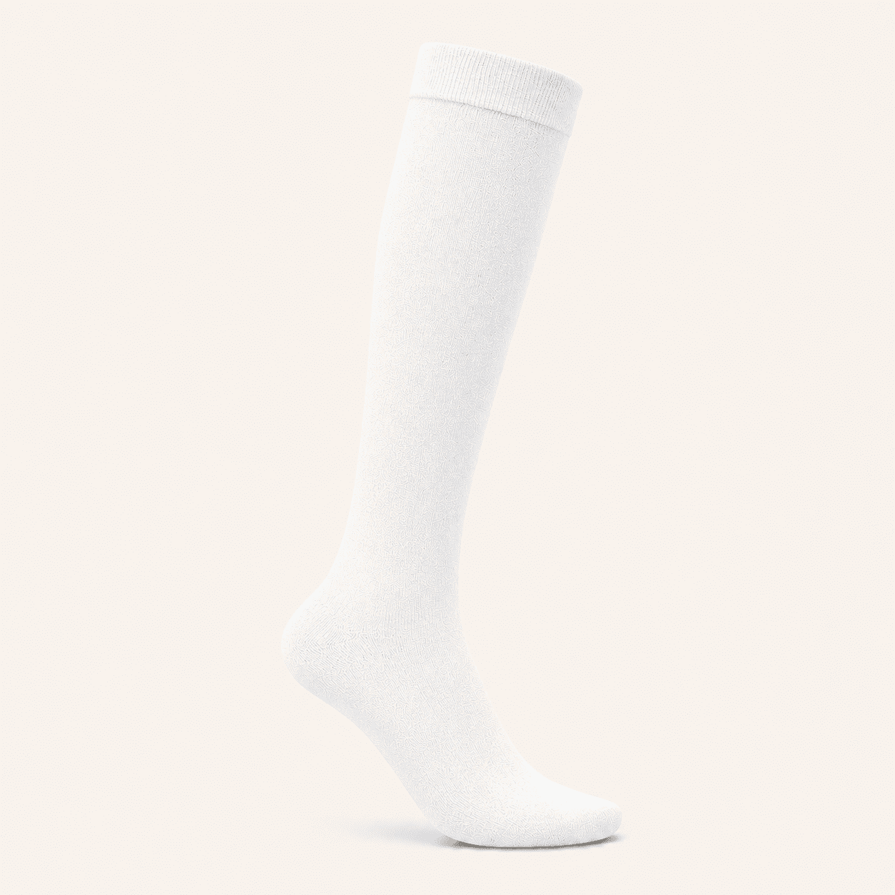 Alpaca compression socks detail showing the seamless toe