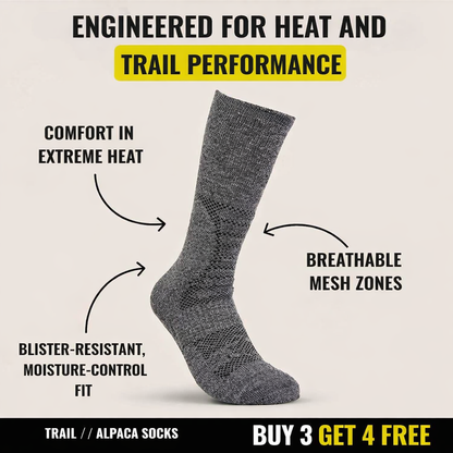 Alpaca Hiking Socks - Trail Crew