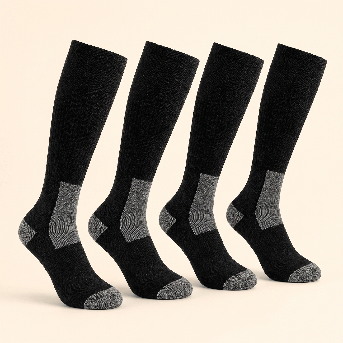ALPACORE Ski and Snow Bundle - 4 pairs of over the calf alpaca ski socks