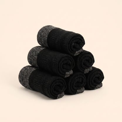 No-Show Bundle - 4 rolled pairs stacked
